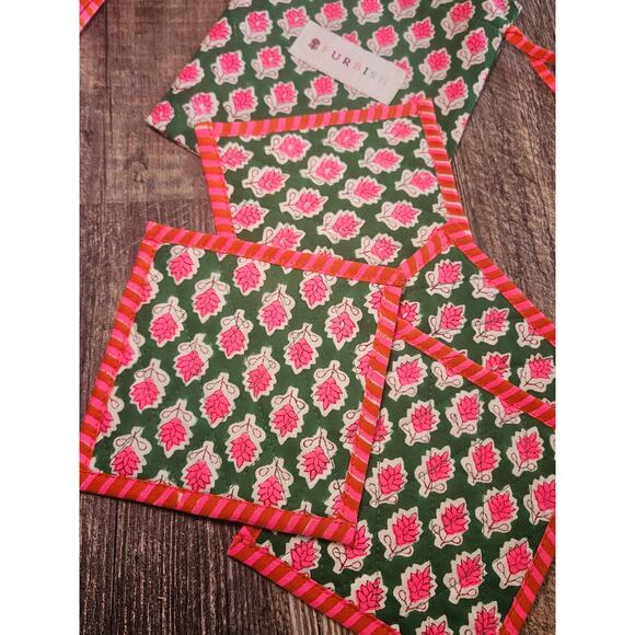 Furbish Beatrice Coasters Set of 4 2 tea towels - Picture 3 of 6